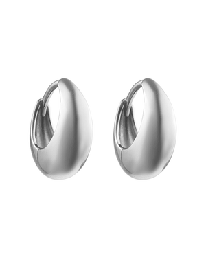 Indigo Hoops - Silver
