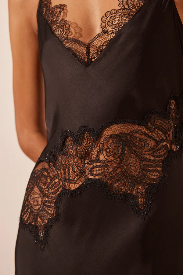 Jamila Lace Panelled Maxi Dress