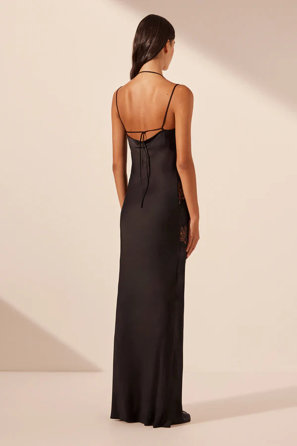 Jamila Lace Panelled Maxi Dress