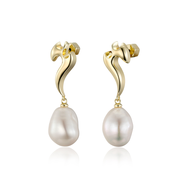 Molten Pearl Earrings