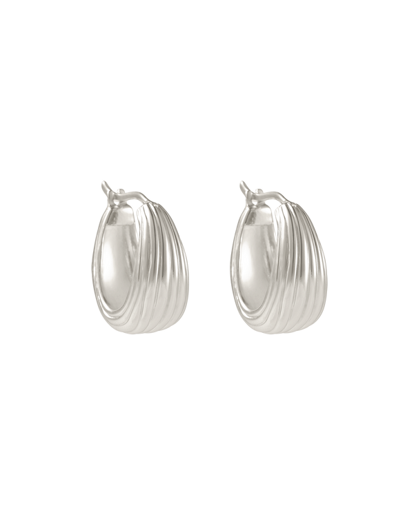 Mondo Hoops Sterling Silver
