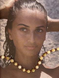 Beaded Necklace - Brown
