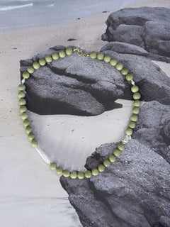 Beaded Necklace - Green