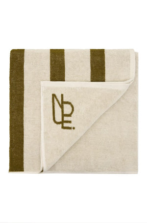 Nude Emblem Stripe Towel
