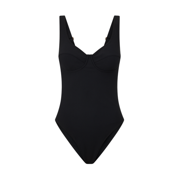 Original Underwire One Piece - Black Rib