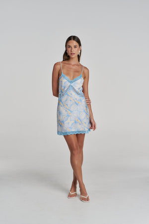 Siren Lace Mini Dress - Orchid Prism