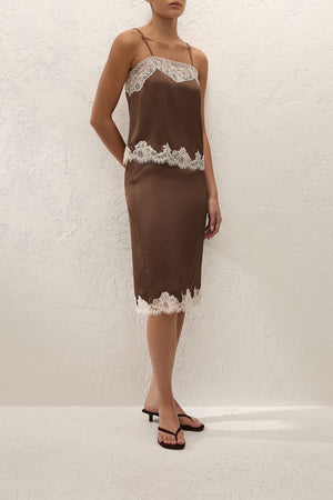 Marisol Skirt - Chocolate Lace