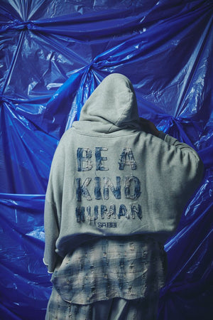 The Be a Kind Human Hoodie - Blue