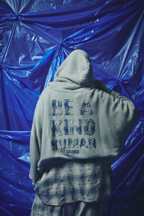 The Be a Kind Human Hoodie - Blue