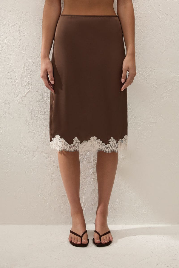 Marisol Skirt - Chocolate Lace