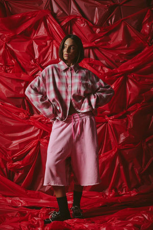 Be A Kind Human Oversized Shirt - Pink