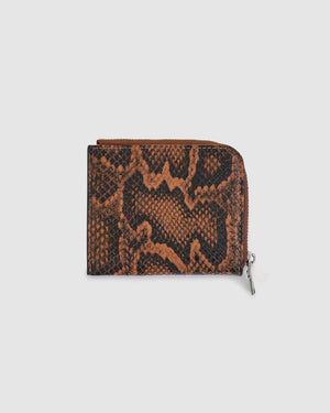 Adie Zip Around Wallet - Brunette Python