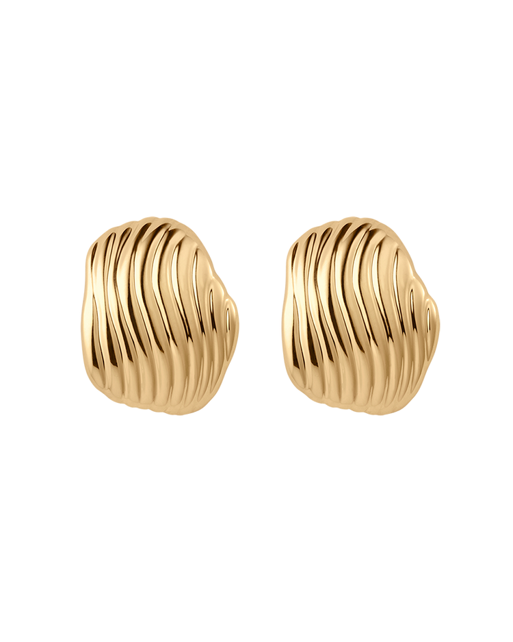 Rise Oversized Studs - Gold