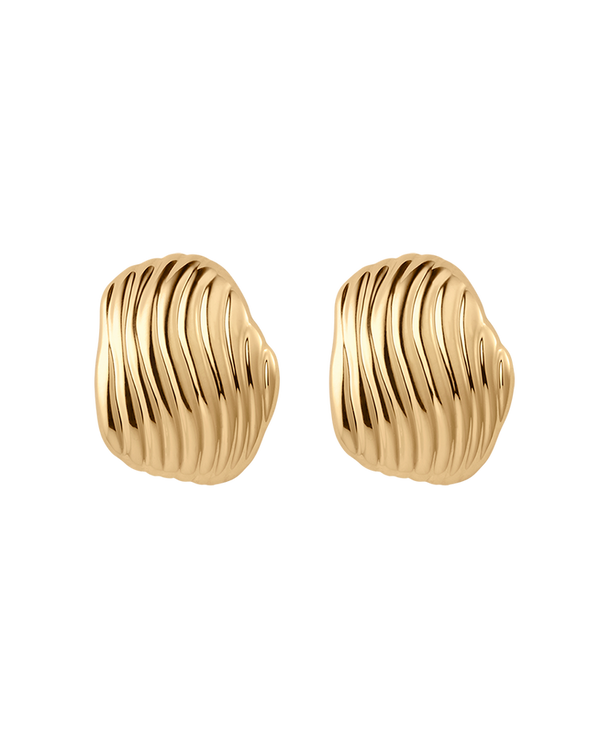 Rise Oversized Studs - Gold