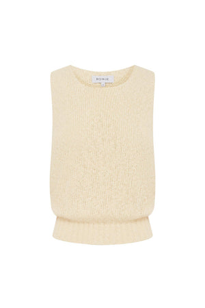 Catalina Knit Tank - Creme