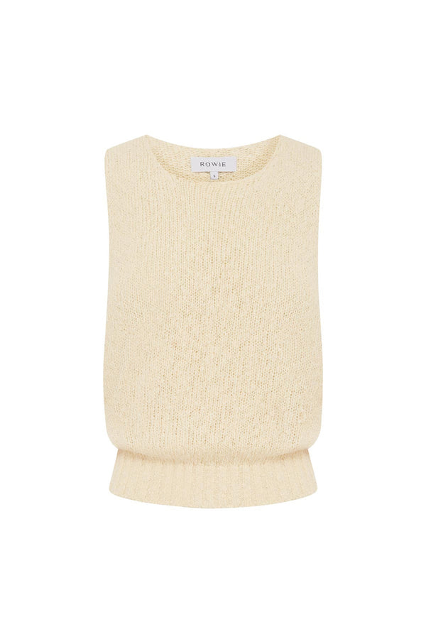 Catalina Knit Tank - Creme