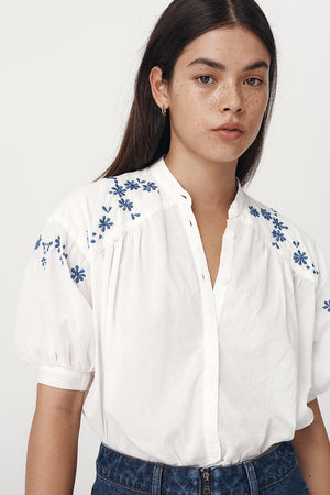 Cora Spring Blouse - Cobalt Étoile