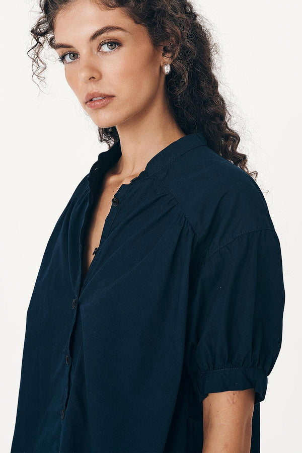 Cora Spring Blouse - Ink Cotton