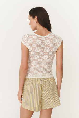 Galo Sunflower Lace Tee