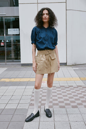 Jessica Cargo Mini Skirt - Washed Khaki