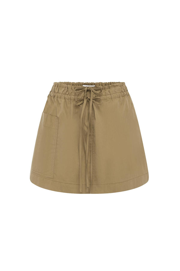 Jessica Cargo Mini Skirt - Washed Khaki