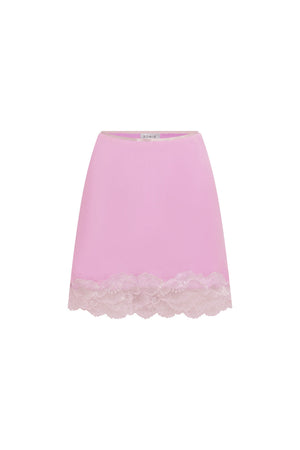 Marina Silk Mini Skirt - Orchid Pink
