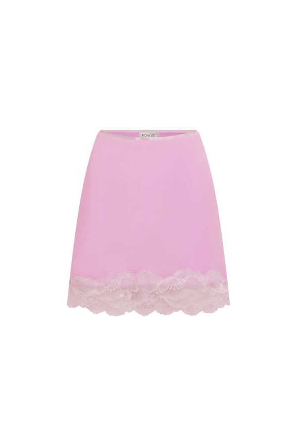 Marina Silk Mini Skirt - Orchid Pink