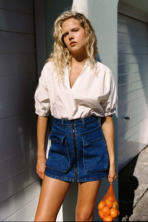 Piper Organic Blouse - Creme