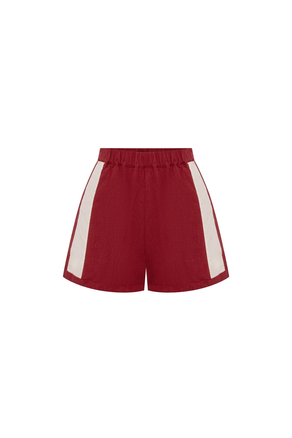 Simone Linen Shorts - Siren Red