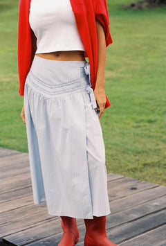 Annika Midi Skirt - Stripe